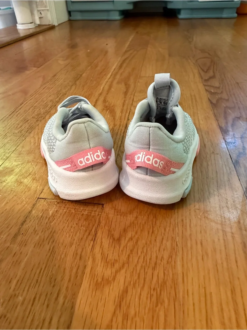 adidas Kids Light blue and Pink Mesh Sneakers